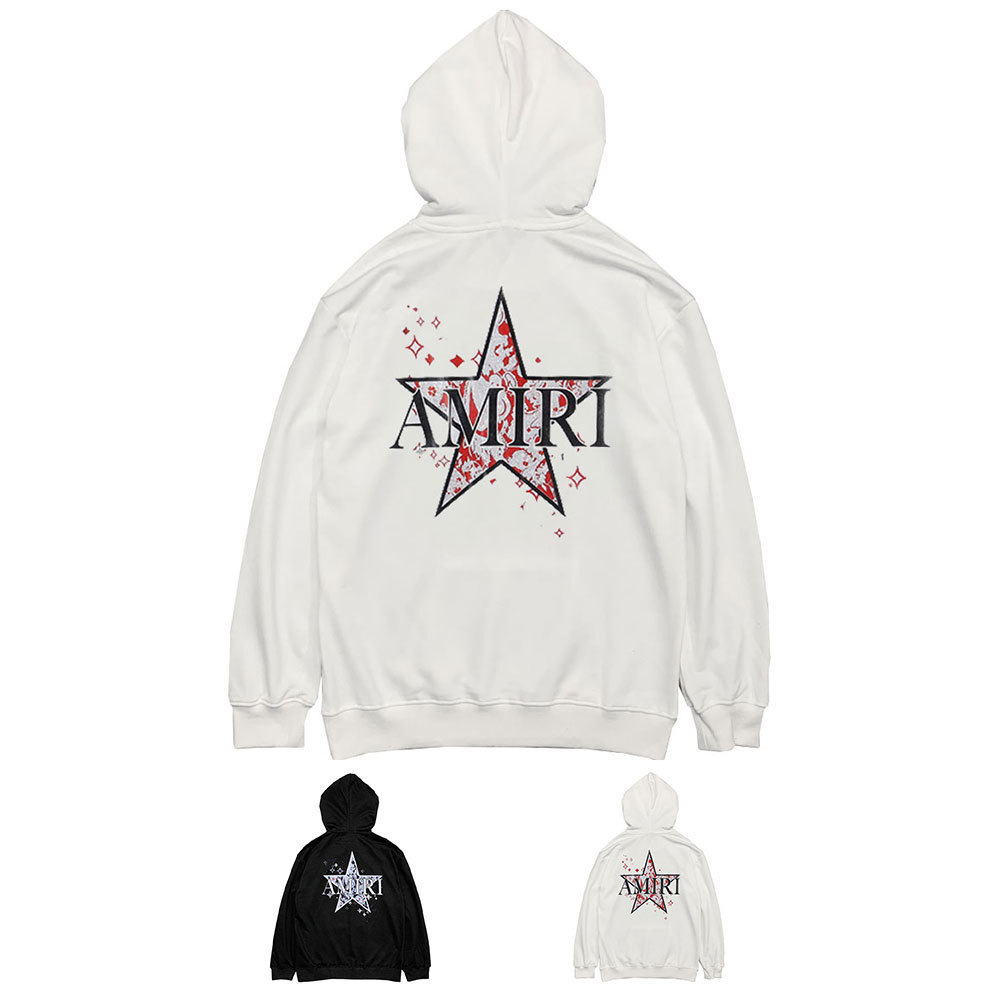 

Amir i Street fashion US amiry loose casual hip hop high street Hoodie for men and women, Black