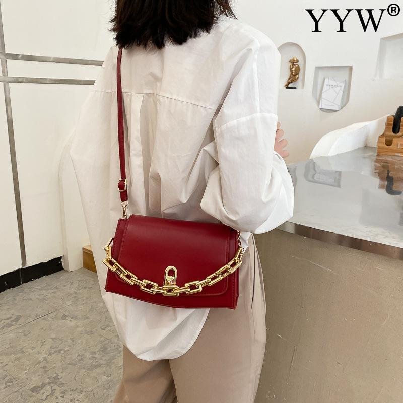 

Medium Leather Crossbody Bag Shoulder Women Leisure Armpit Trending Handbags Sac De Luxe Femme Square Shape Bags, Black