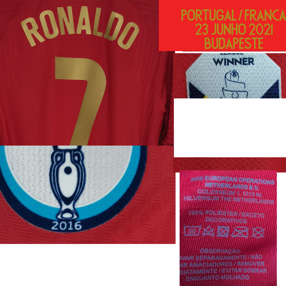 

Collectable 2021 Match Worn Player Issue Ronaldo Joao felix Bernardo Jota Printing Custom Any Name Number Soccer Patch Badge