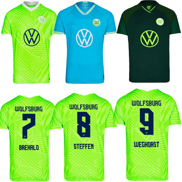 

Top21 22 VfL Wolfsburg Soccer jerseys WEGHORST BAKU 2021 2022 home away third STEFFEN BREKALO MEHMEDI PHILIPP BIALEK GUILAVOGUI ARNOLD XAVER GI, 21 22 away man 2