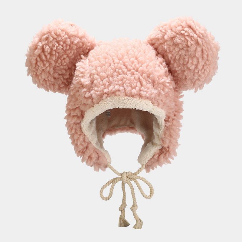 

Berets 2021 Autumn And Winter Solid Lovely Protect The Ear Cap Warm Landlord Hat Bomber For Girl Women 02, Khaki