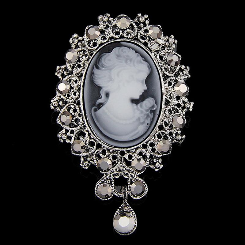

Pins, Brooches Lady Vintage Cameo Victorian Style Wedding Party Women Pendant Brooch Pin 875B
