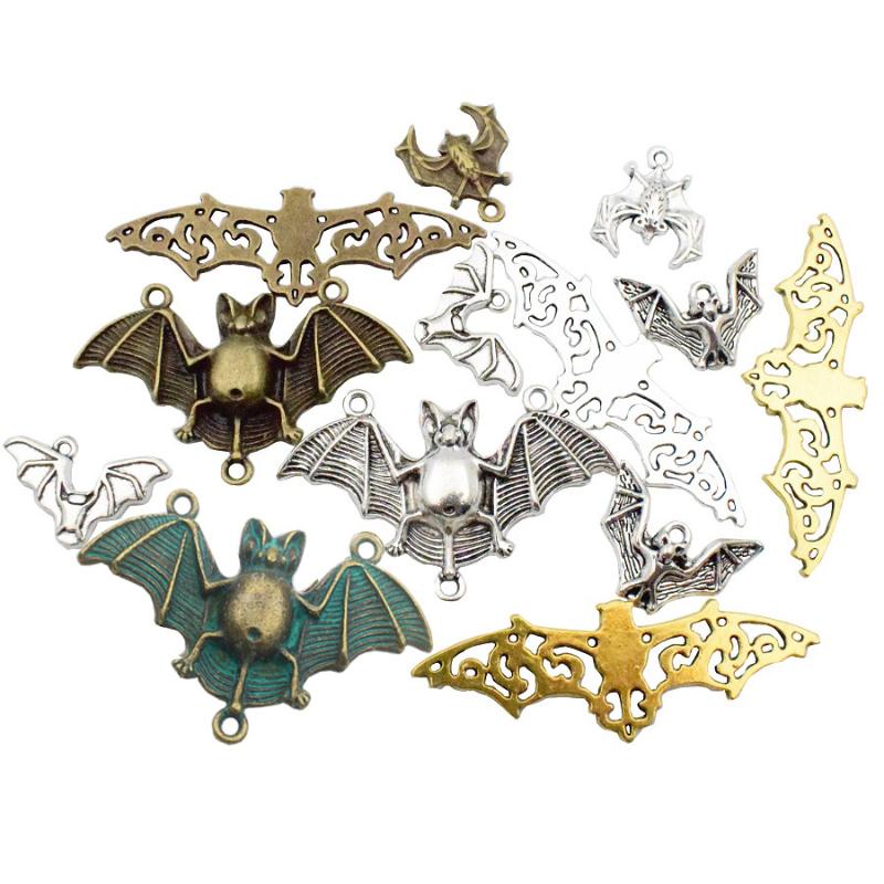 

Charms Animal Bat Pendants DIY Jewelry Making Alloy Findings Accessory For Necklaces Earrings, Bronze;silver