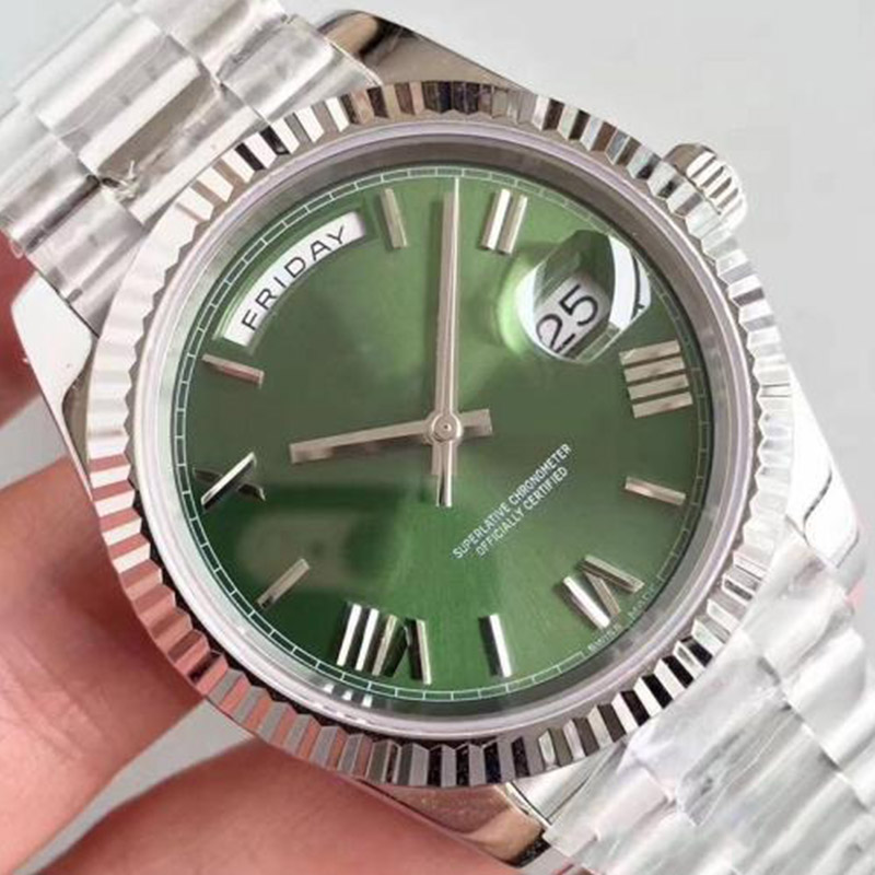 

montre de luxe Mens Watches 41mm Automatic Movement full Stainless Steel Watches 2813 Mechanical Wristwatches waterproof Luminous U1 factory, Green