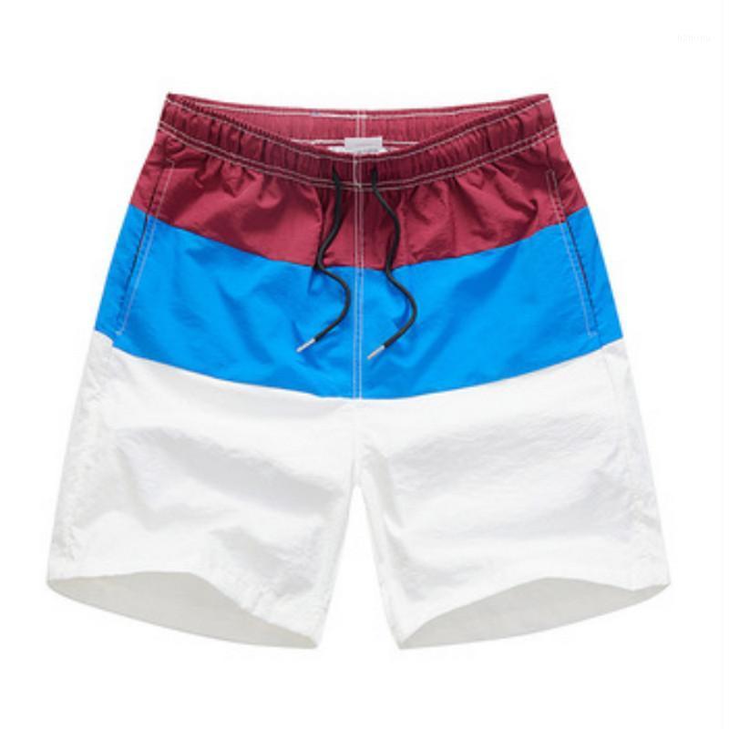 

Summer Men' Shorts Beach Pants Loose Casual Quick-Dry Fitness Five Ppoint Size -XXL, Rice white