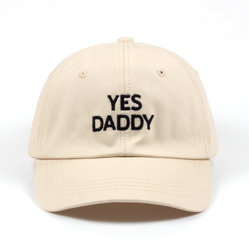 

Yes Daddy Adjustable golf Cotton Cap Dad Hat Black beige baseball cap men women Hip-hop snapback cap hats, Blue;gray