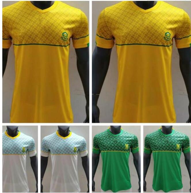 

2021 South soccer jersey Africa home away third Percy Tau 20 21 national team camiseta fÃºtbol football shirts maillot de foot, Black;yellow