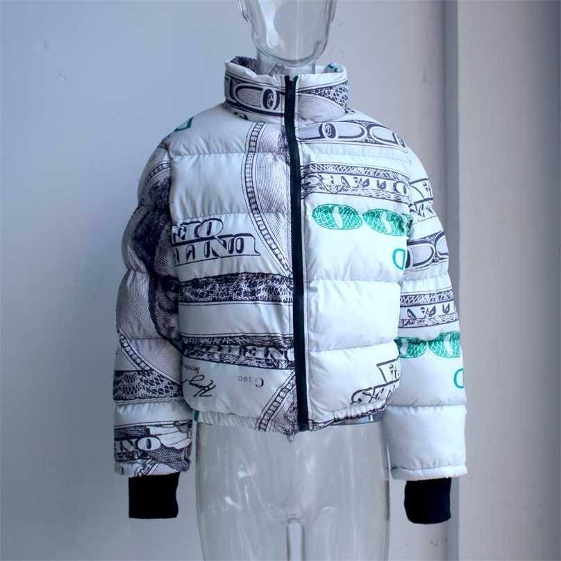 

Cropped Puffer Jacket Pink Sequin Bell Sleeve Parka Bubble Coat Winter Fall Women XL XXL 211018, Money