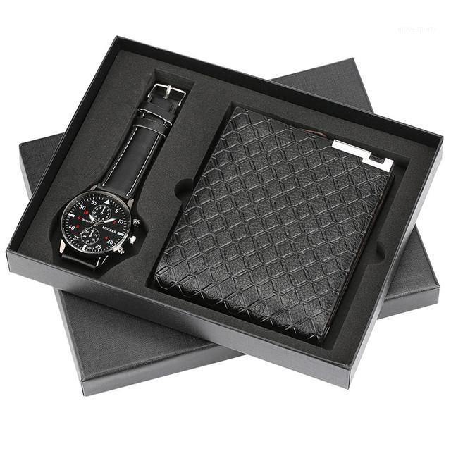 

Men's Gift Set Exquisitely Packaged Watch + Wallet Creative Combination Wristwatches