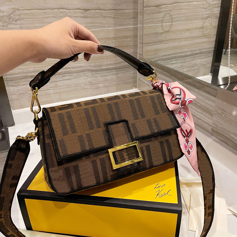 

Handbag Classic Baguette Bag Women Clutch Crossbody Bags Fashion Canvas Shoulder Envelope Wallet Handbags Purse Embroidery Silver Clasp Removable Strap, Just a box