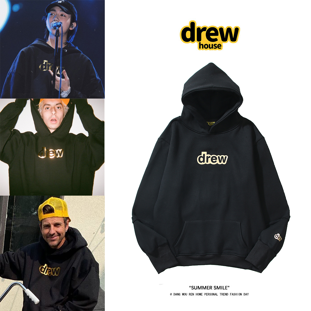 

Autumn wthick black designer drew hoodie women men hoodies sweatshirts pockets loose sleeve pullover streetwear embroidered hip hop hooded, I need other product