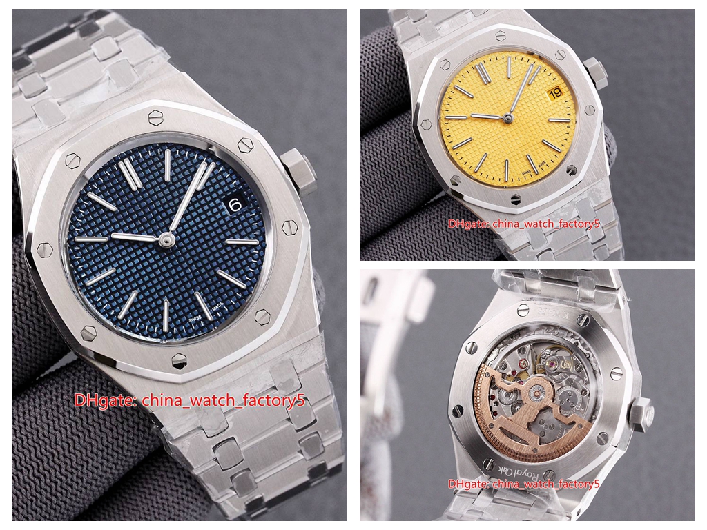 12 Style de haute qualité Unisexe 37mm Royal Oak 15450 15450st.oo.1256St.01 Asia 2813 Mouvement Mécanique Automatique Dames Montres de femmes
