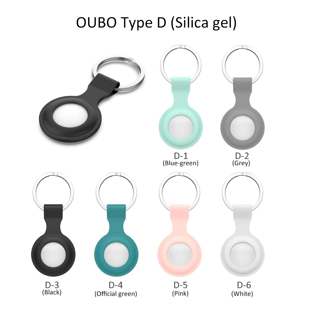 for apple airtags silicone protective locator tracker antilost device keychain protection case-image-690660208