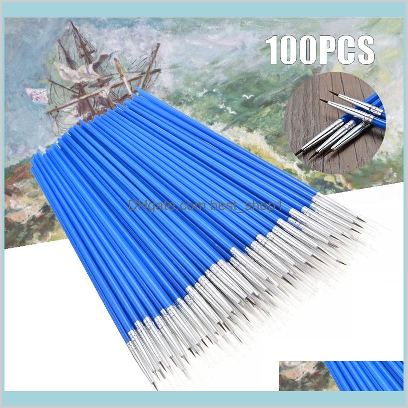 

Home Garden Arts Crafts Gifts Supplies 100Pcsset Micro Extra Fine Detail Art Craft Paint Brushes For Traditional Chinese Oil Q1107 Ir5Eg