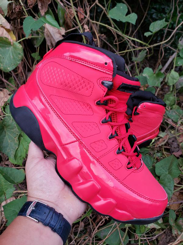 

(With Box)2021 9 Chile Red Basketball Shoes Men Red Black 9s Sneaker