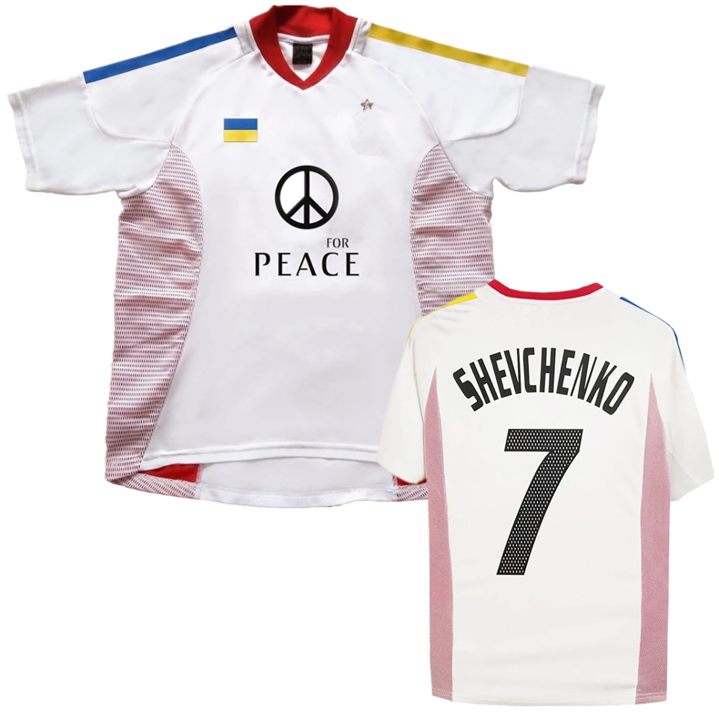 

2022 Shevchenko milan SPECIAL EDITION soccer jersey 2022 ac Ukraine for peace retro classic vintage football shirt, 2022 special edition jersey