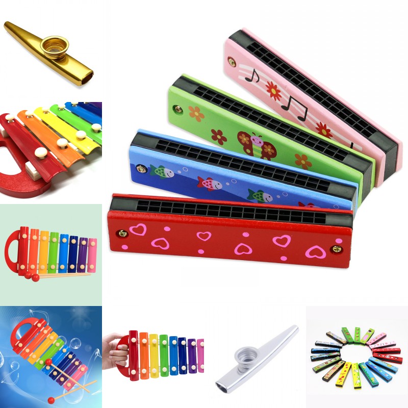

Puzzle Early Education Musical Instrument Toy Children's Harmonica Xylophone Metal Percussion Kazudi LXX 1279 Y2