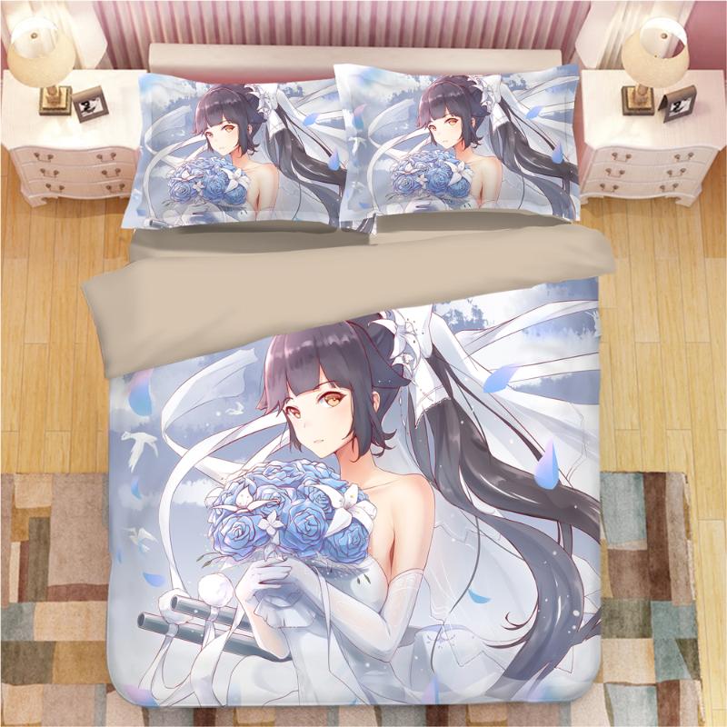 

Azur Lane 3D Cartoon Anime Bed Linens Duvet Covers Pillowcases Comforter Bedding Sets Bedclothes Linen Set