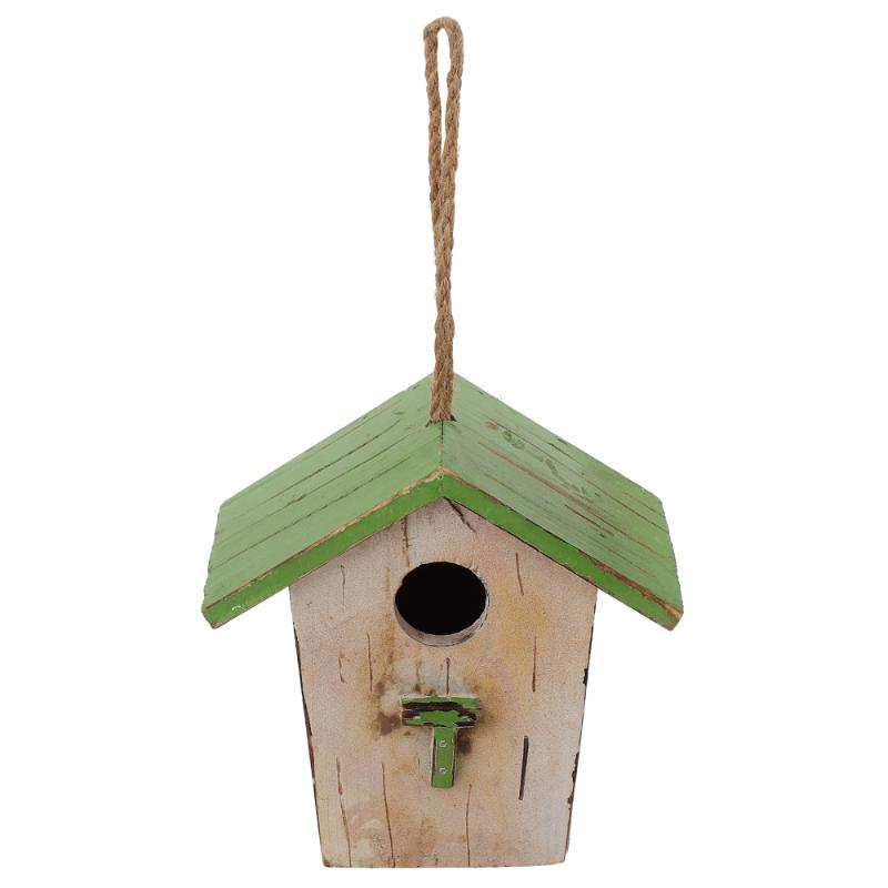 

Creative Wooden Birds Nest Window Decoration House For Home Outdoor Bird Cages