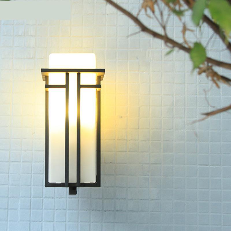 

Outdoor Wall Lamps Modern Natural Chinese Led Light External Lamp Iron Porch Fixtures Waterproof Courtyard Aisle Balcony