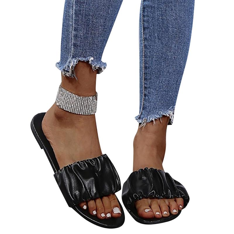 

Slippers 2021 Summer Women Golden Sandals Platform Heels Cross Strap Ankle Lace Peep Toe Beach Party Ladies Shoes Zapatos, Black