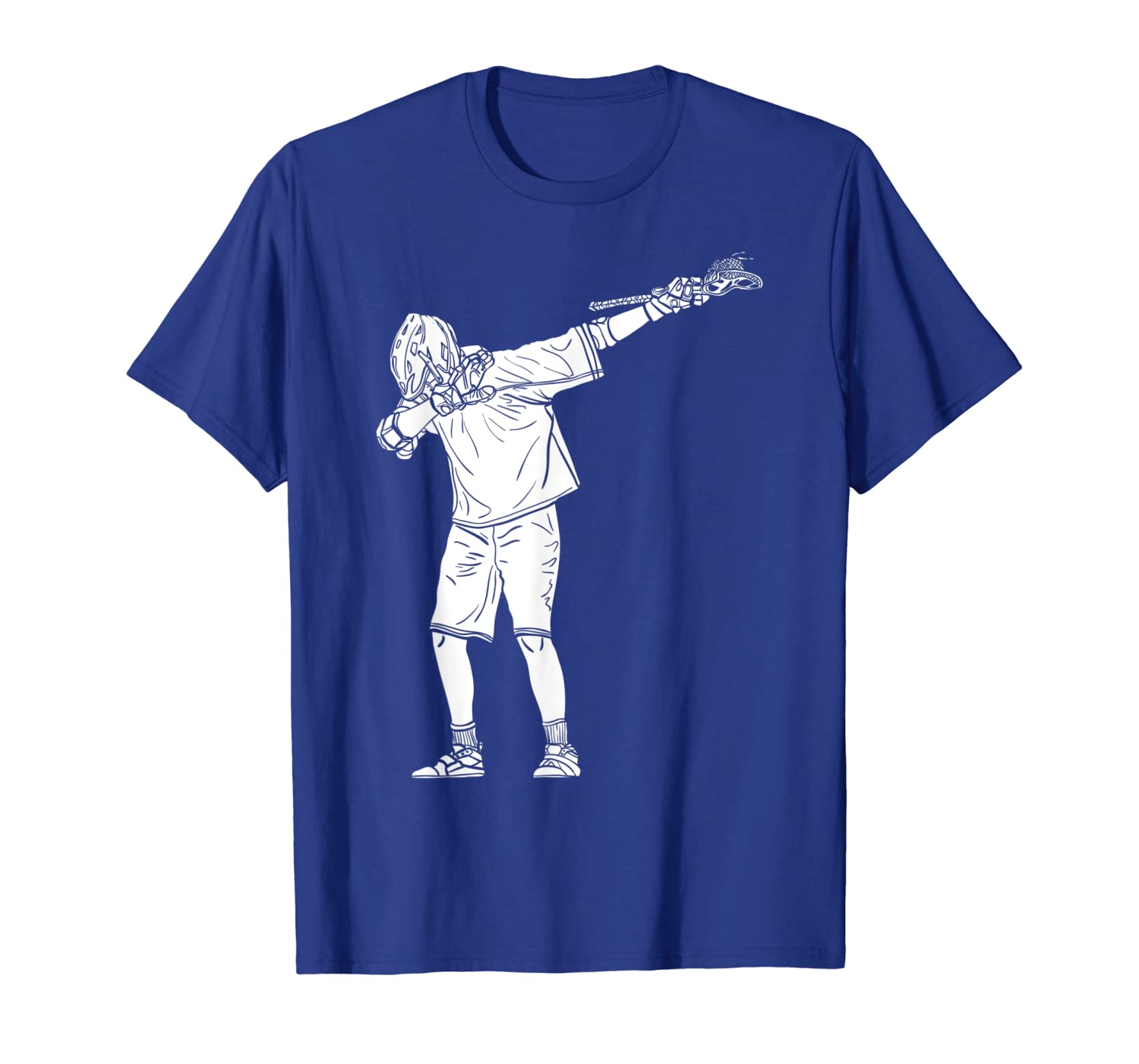 

Lacrosse Stick Boy Dabbing Youth Dab Dance Gift T Shirt, White;black