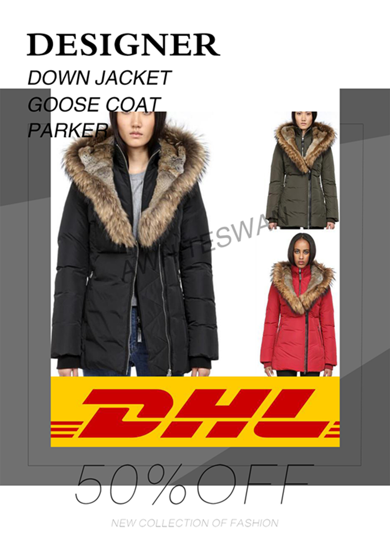 

2021 Fashion Top Quality Winter Women's Down & Parkas real Fur Jackets Zippers Jacket Women AKIVA-F4 JACKET Warm Outerwear & Coats, Photo color