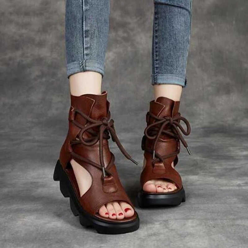 

Classic luxury Designer comemore New Fashion Women Sandals Summer Shoes Black Open Toe Genuine Leather Back Zipper Wedges Platform Casual TopSelling