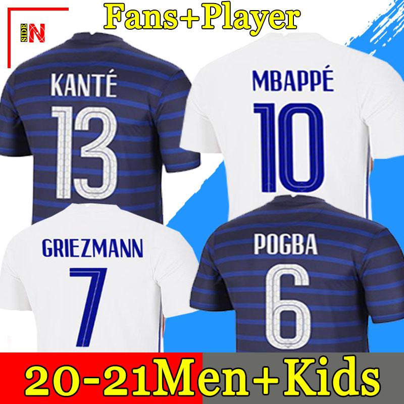 

MBAPPE GRIEZMANN POGBA GIROUD KANTE FRANCE jerseys 2021 home away Soccer jersey Football shirts adult men + kids kit, Black;yellow