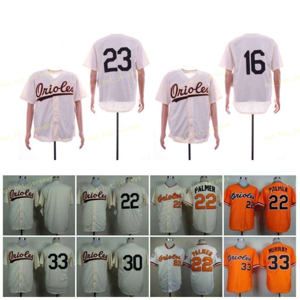 

Retired 33 Eddie Murray Baseball Jersey 16 HIDEO NOMO 20 Frank Robinson 22 Jim Palmer 23 ERIC KARROS Vintage Retro Cooperstown Mesh Stitched, Blue;black