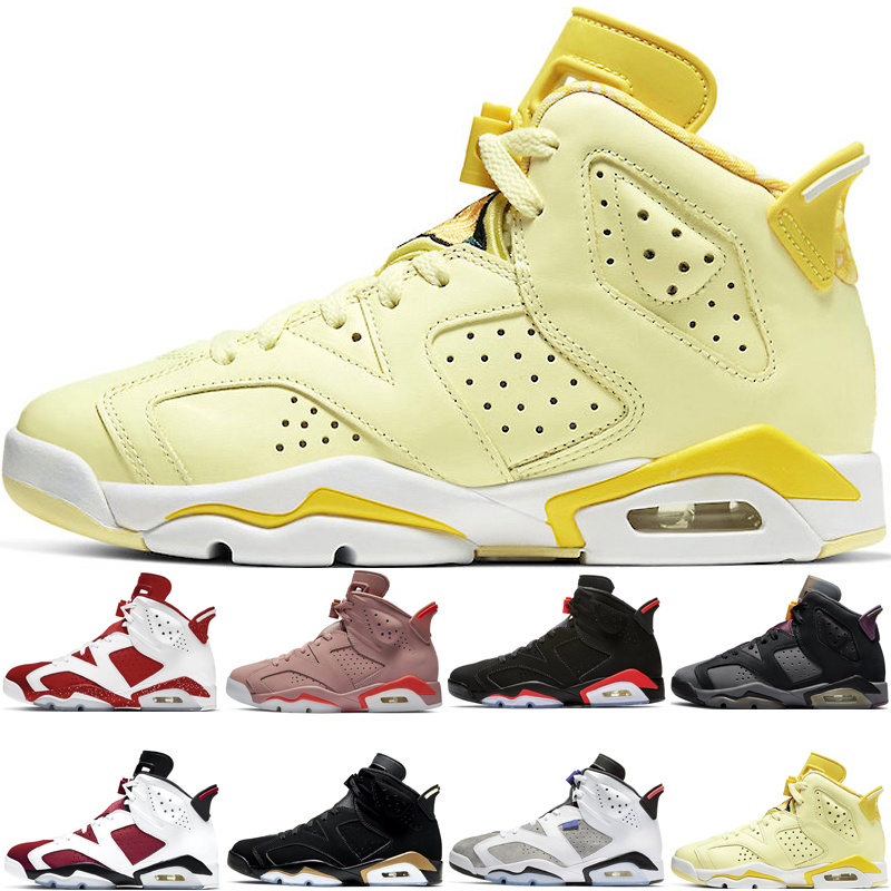 

hotting original basketball shoes 6s men sports Red Oreo Aleali May Black Infrared Bordeaux Carmine DMP Flint Floral Hare outdoor trainers sneakers