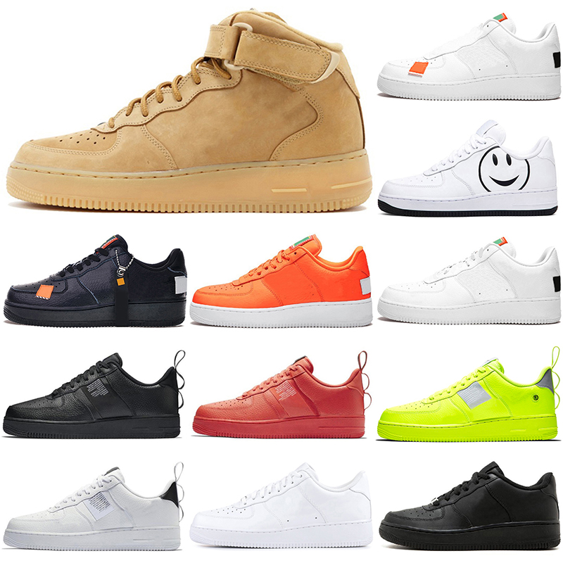 

new hotting men women running shoes force low high white black wheat Have a day Just Orange yellow Utility red Volt outdoor walking trainers sneakers
