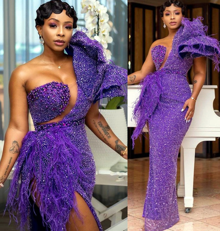 

2021 Plus Size Arabic Aso Ebi One Shoulder Luxurious Prom Dresses Beaded Feather Sequined Evening Formal Party Seccond Reception bridesmaid Gowns Dress ZJ335, Dark green