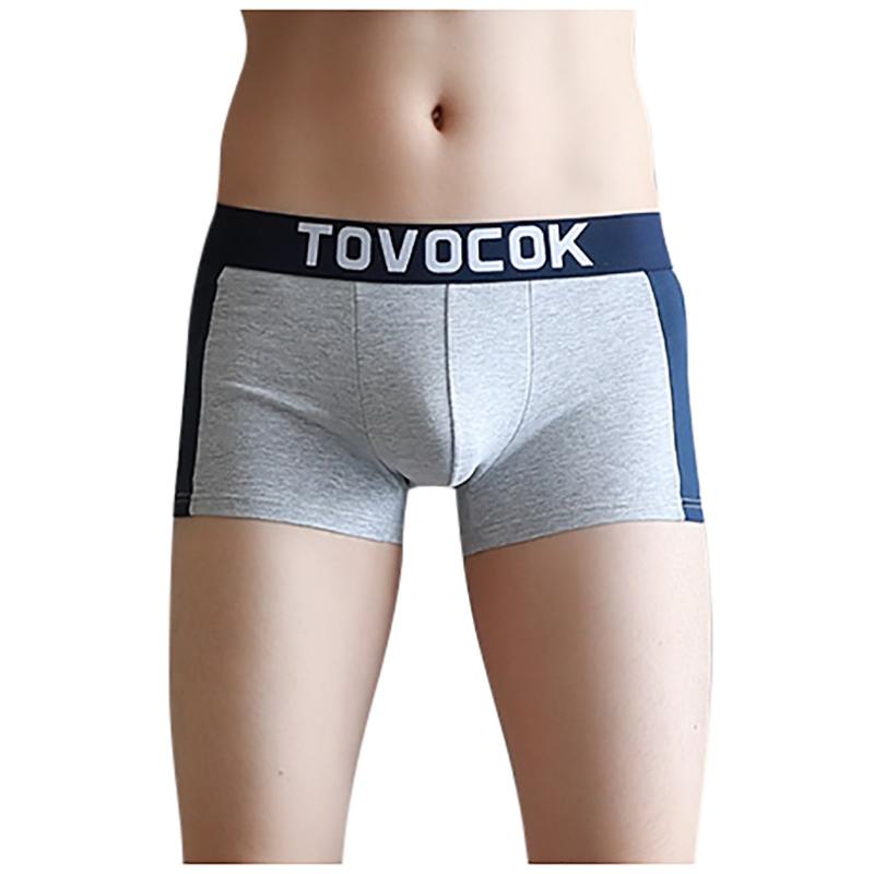 

Underpants Male Breathable Underwear Men Boxershorts Sexy Shorts Solid Pouch Soft Cotton Briefs Panties, Black;white