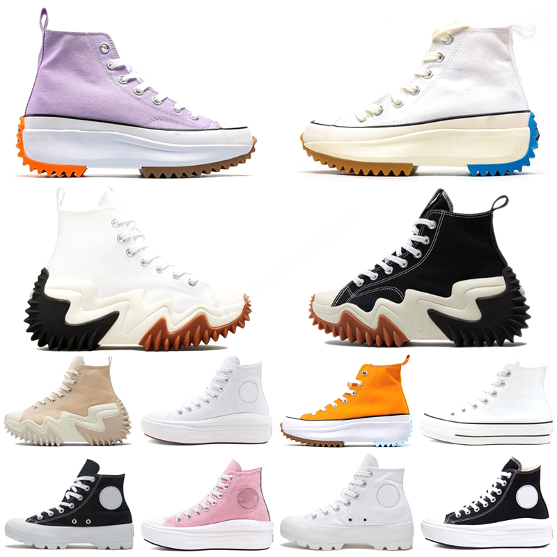 

2022 Classic Canvas men womens Running Shoes chucks Sneaker platform shoe Triple Black White High Low Mens Women Sport stars Sneakers, Color 4