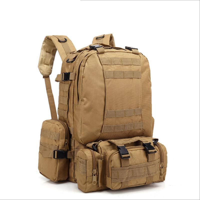 

Outdoor Bags Military Tactical Backpack Molle Bag Multifunctional Waterproof Army Combination Pack Detachable Rucksack, Army green