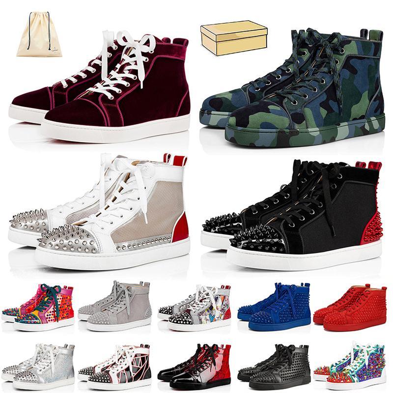 

2022 Red Bottoms Top Fashion Loafers Red Bottoms Junior Spikes Platform Designer Shoes Mens Womens Casual Shoes Red -Bottomss Flat Trainers, 36