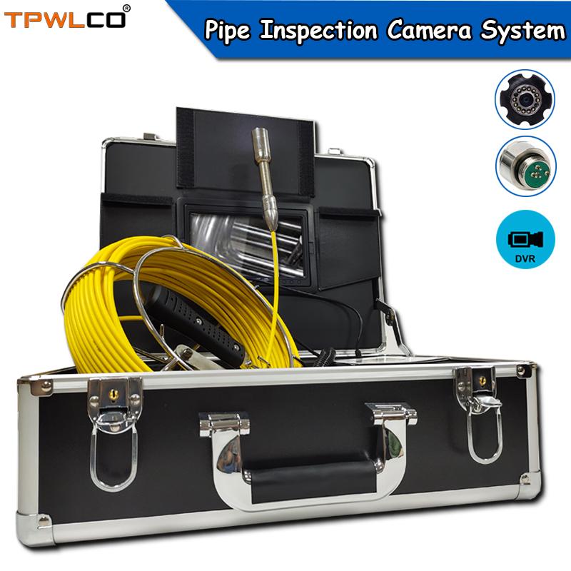 

7inch Screen Display Pipe Inspection Camera Reviews System With DVR 20m Cable 23mm High Quality Head IP Cameras
