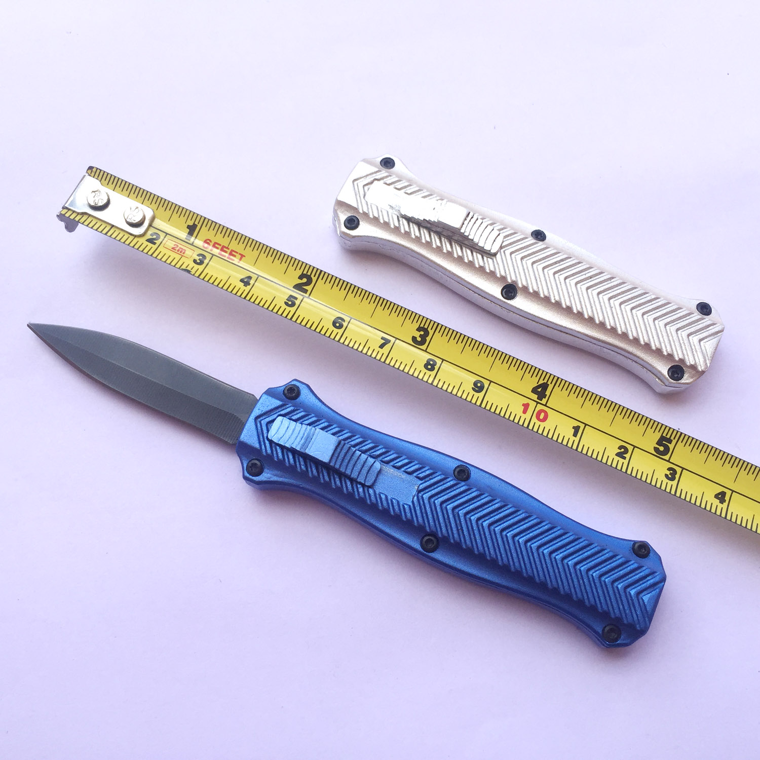 

wholesale OEM Mini defense automatic knife lightweight shank sturdy spring black blade tactical folding knife