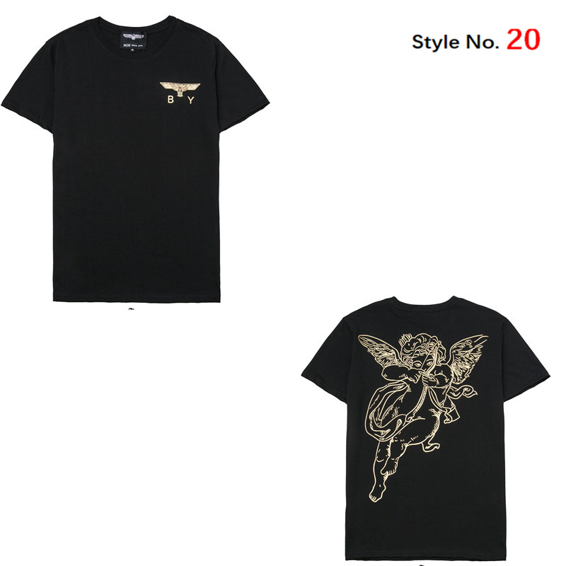 

2021 Men T-shirt Women Short Sleeve Summer Tees High Quality Tops Hip Hop Trend Printed Pure Cotton Breathable Sweat Absorbent, White;black