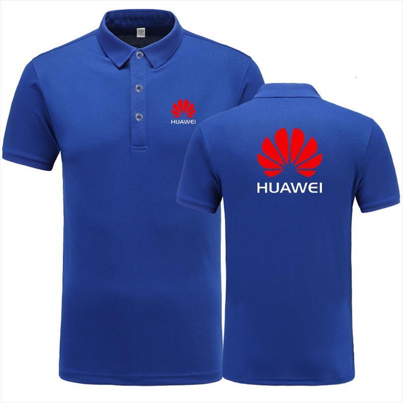 

arrival brand clothing huawei shirt men polos casual male short sleeve, White;black