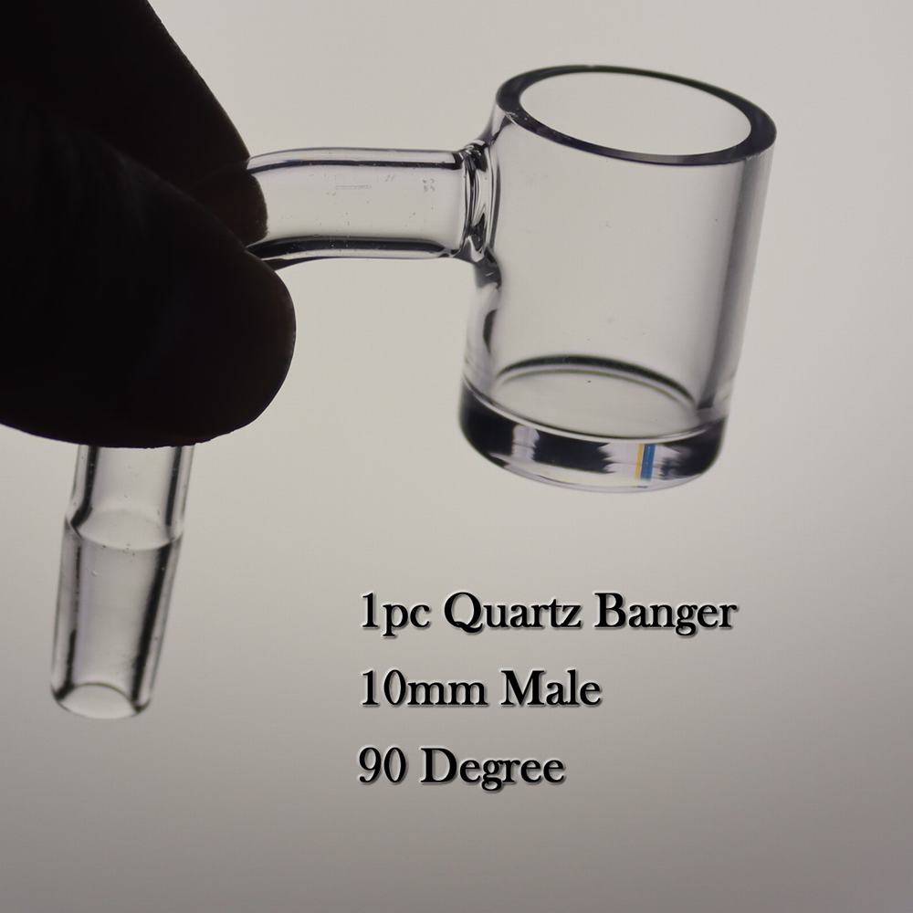 

Quartz banger 10mm male Dia.22mm 90 degree Dab Rig accessories 4mm Thicker Base