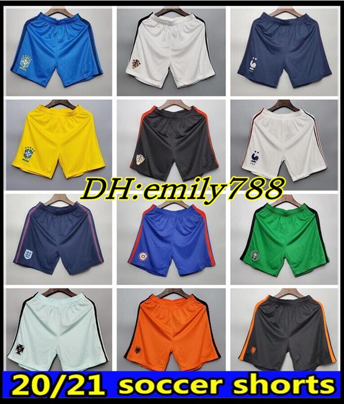 

Top Thai quality adult Men 2021 national team Soccer Shorts Pants 20 21 football ball jersey, Away