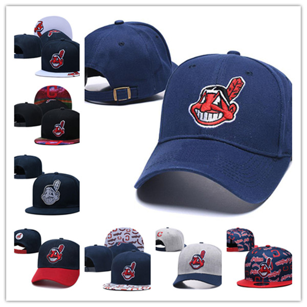 

Top Selling Men's Cleveland Fan's  Adjustable Hat Fashion Brand Hip Hop Flat Brim All Team Baseball Snapback Caps Men Women Bonnet Street Bone Chapeau HHH