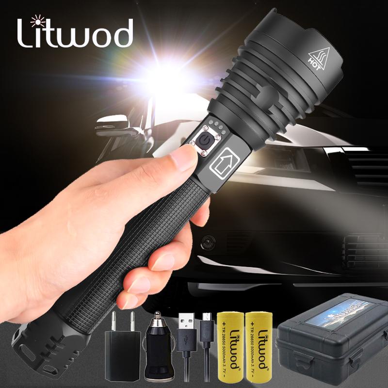 

Most Powerful Xlamp XHP90 XHP70.2 Usb Zoomable Led Tactical Flash Light Torch By 26650 Battery For Hunting Flashlights Torches