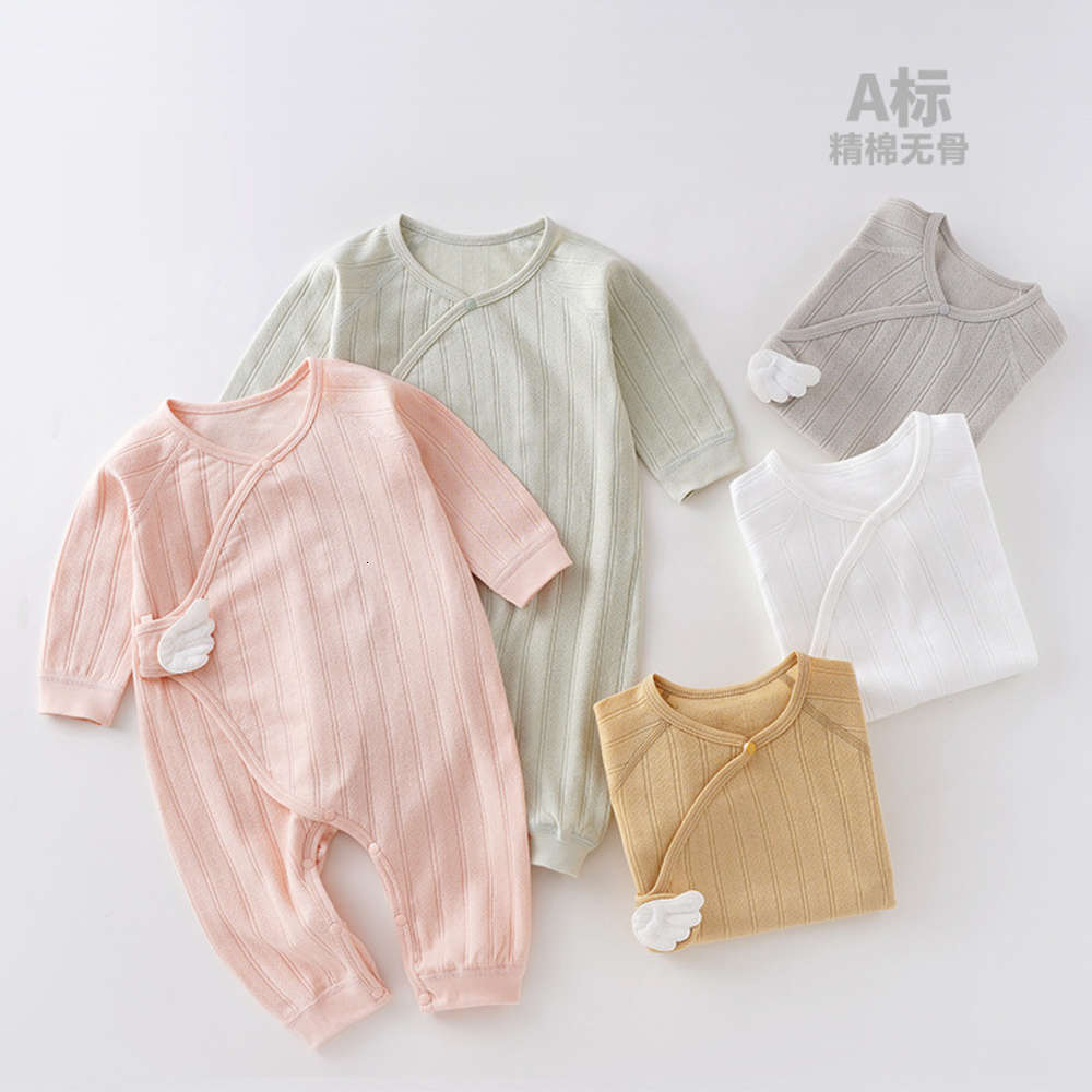 

BABY BODYSUIT summer boneless born monk clothes baby ha long sleeve pajamas, White
