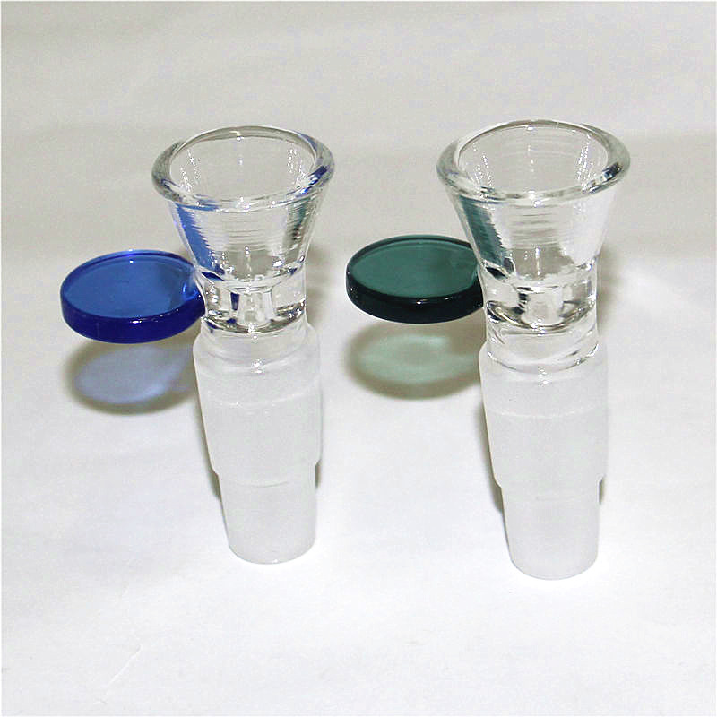 

2 in 1 14mm &18mm Heady Glass Slides Bowls Pieces Bongs Bowl Male Smoking Water Pipes Ash Catcher Bubbler Dab Rigs Bong