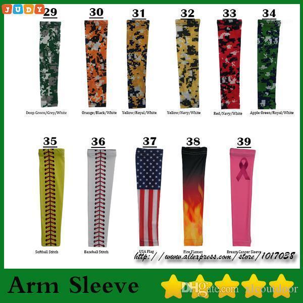 

hot selling camo arm sleeve Sports wear arm sleeve Camo Compression baseball youth adult1, Mix color