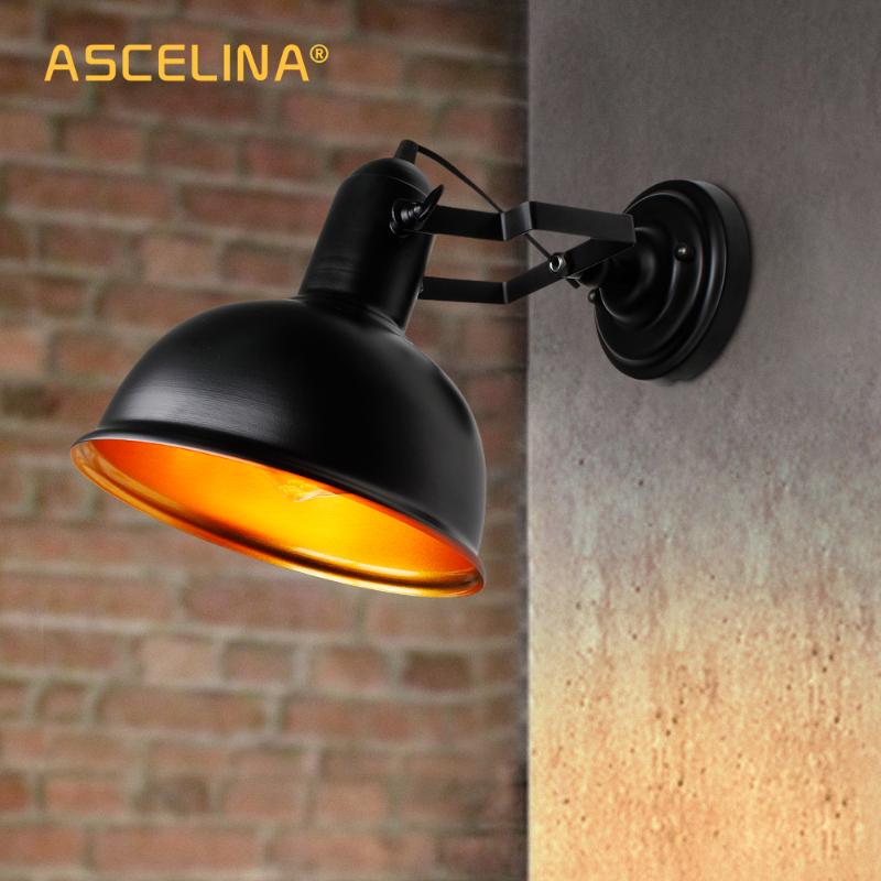 

Wall Lamp,Industrial Vintage Light,Iron Retro Sconce,Bracket Adjustable,E27,CE Certification,90-260V,max 60W,16x21.5cm(DxA) Lamp