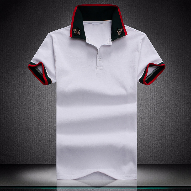 

Mens Designers Polo T Shirts Fashion Men Homme Summer Polos Shirt Embroidery High Street Trend Top Tee Size M-3XL, White;black